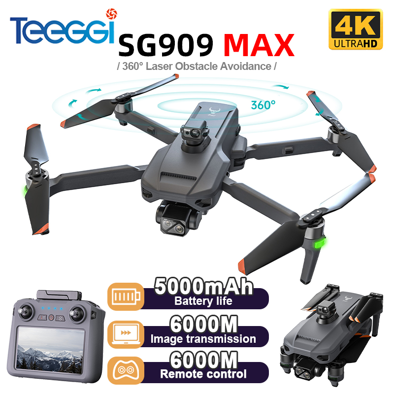Drone Camera 4K - Teeggi SG909 MAX GPS Drone พร้อมกล้อง